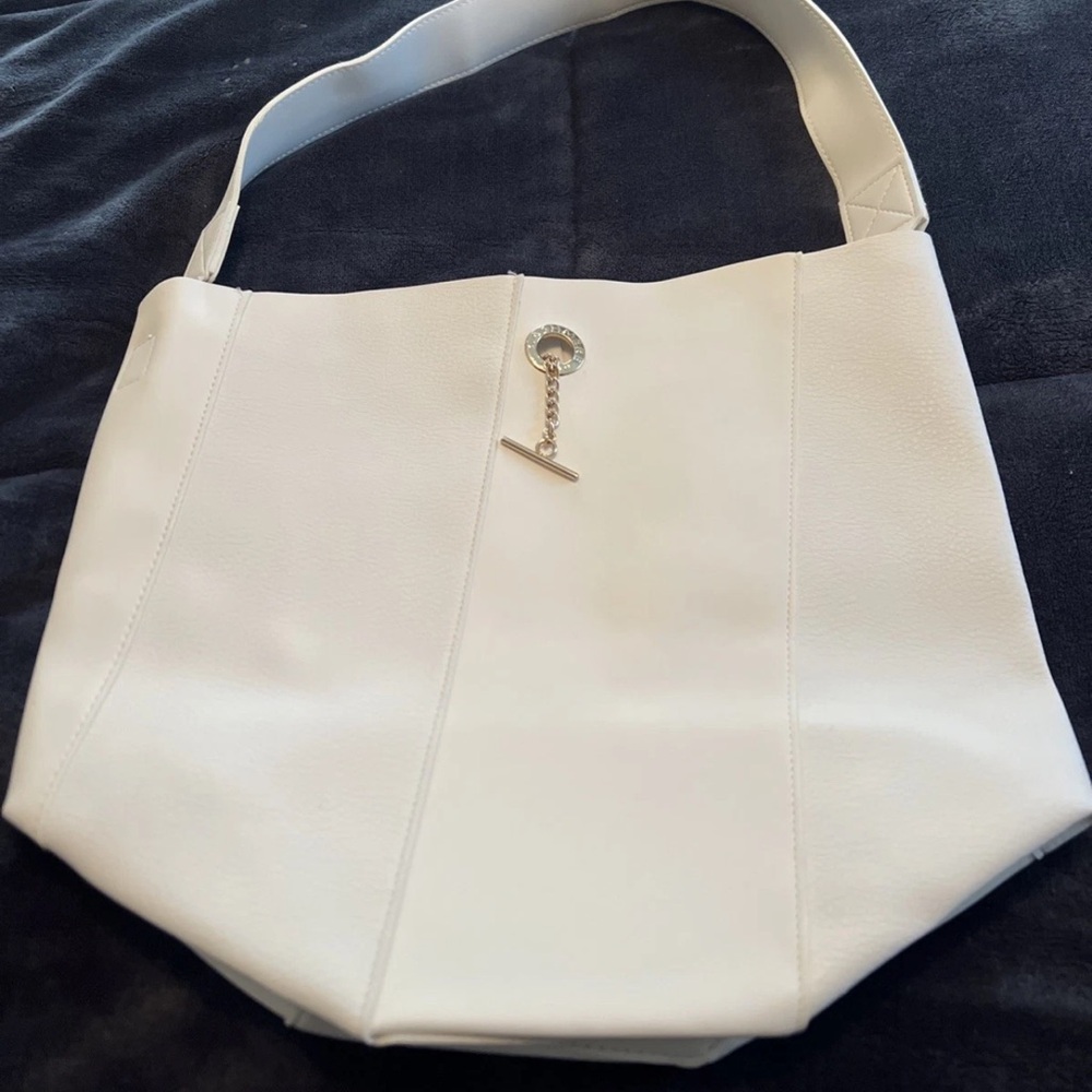 Donna Karan Shoulder Bag/Tote with T-Chain Closure